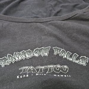 Black Rainbow Falls Tattoo Tank Top Size Large